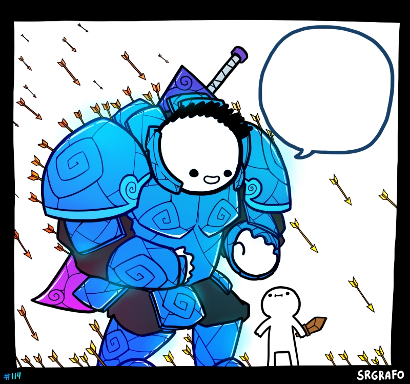 Blue Armor Guy-SRGRAFO